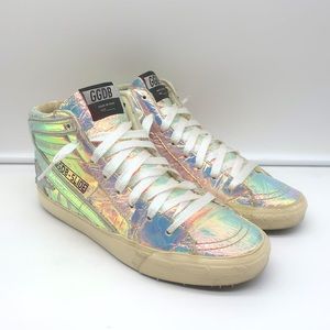 GOLDEN GOOSE HOLOGRAPHIC HIGH TOP SNEAKERS RARE